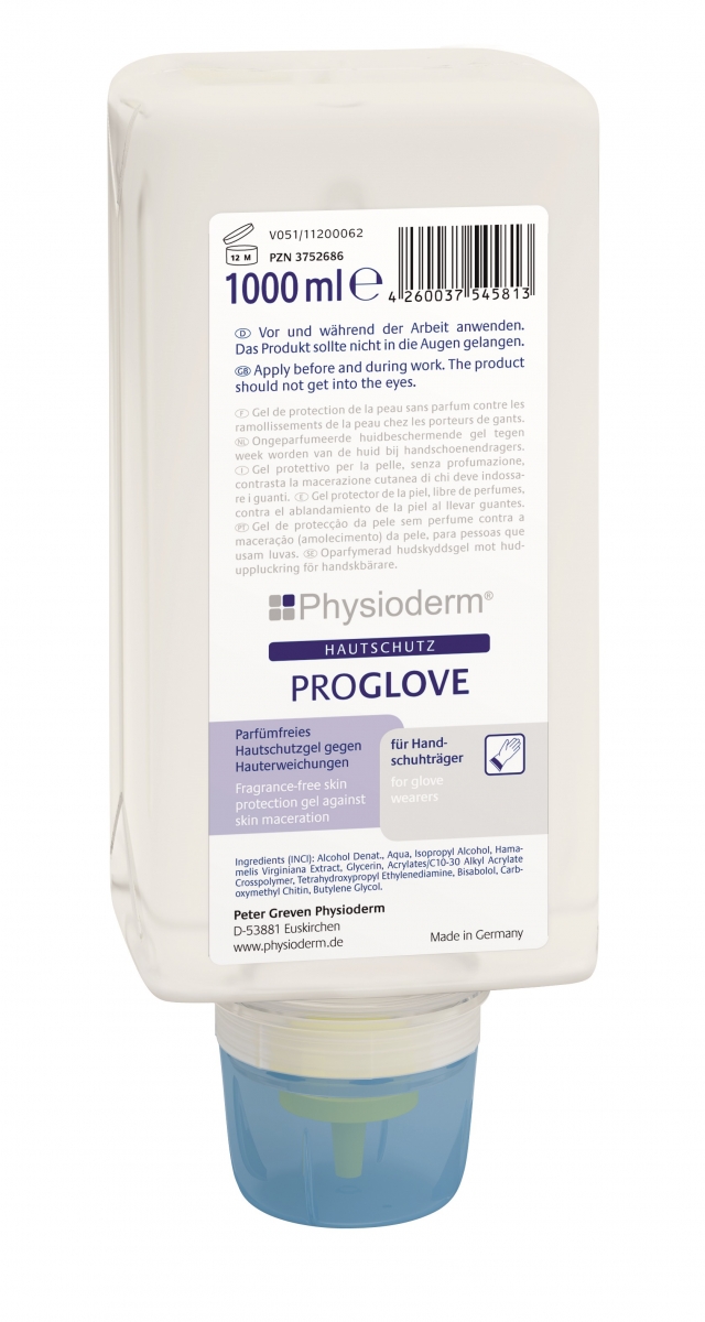 GREVEN-Hygiene, Hautschutz-Lotion, Pro Glove`, 1000 ml Faltflasche