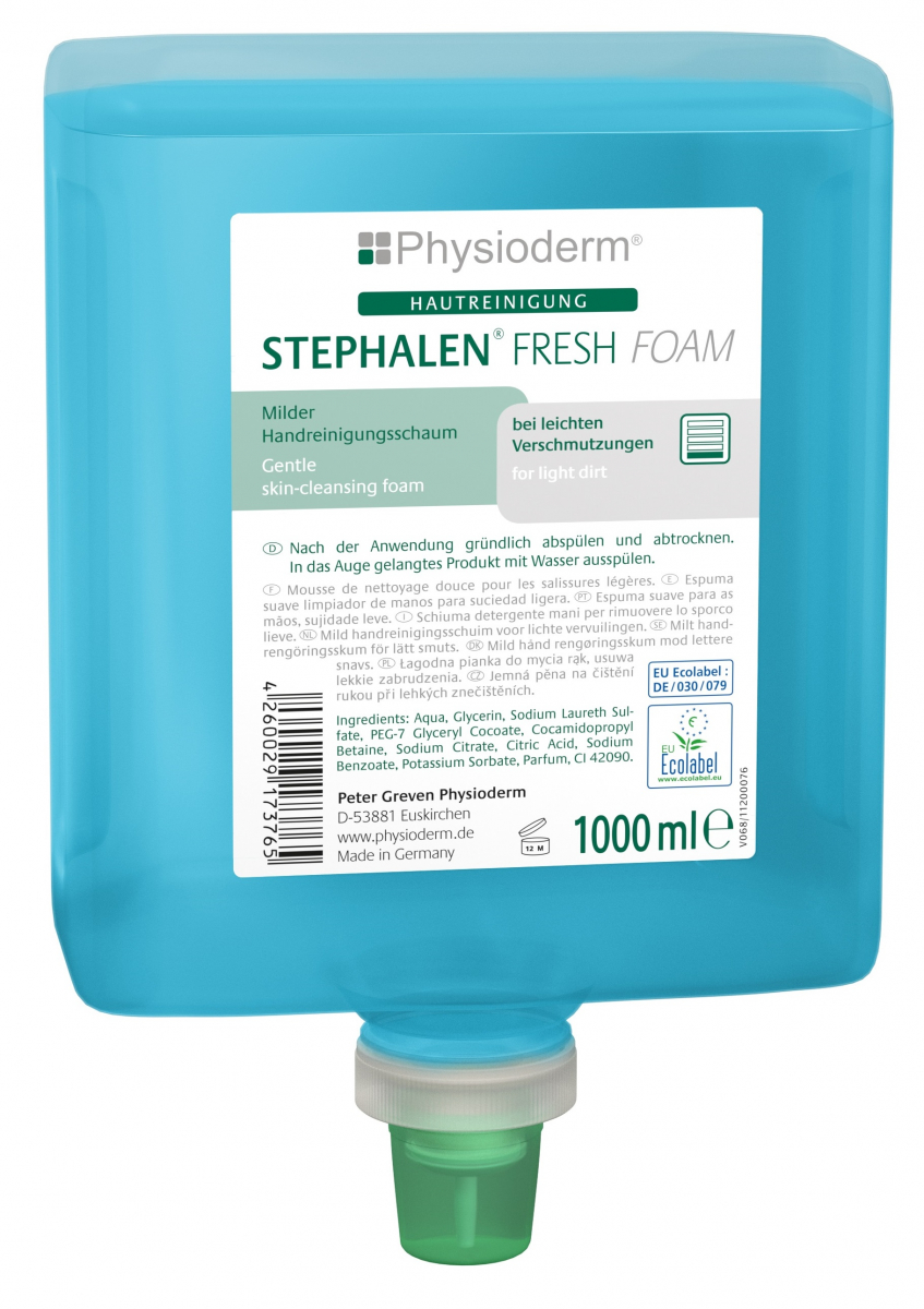 GREVEN-Hygiene, HAUTREINIGUNG, `Stephalen Fresh Foam`, 1000 ml Neptuneflasche