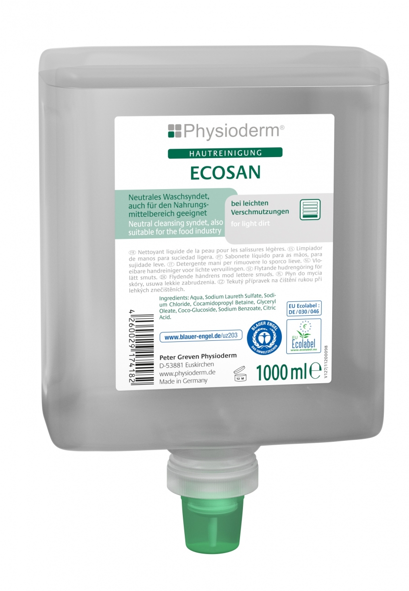GREVEN-Hygiene, HAUTREINIGUNG, `Ecosan`, 1000 ml Neptuneflasche
