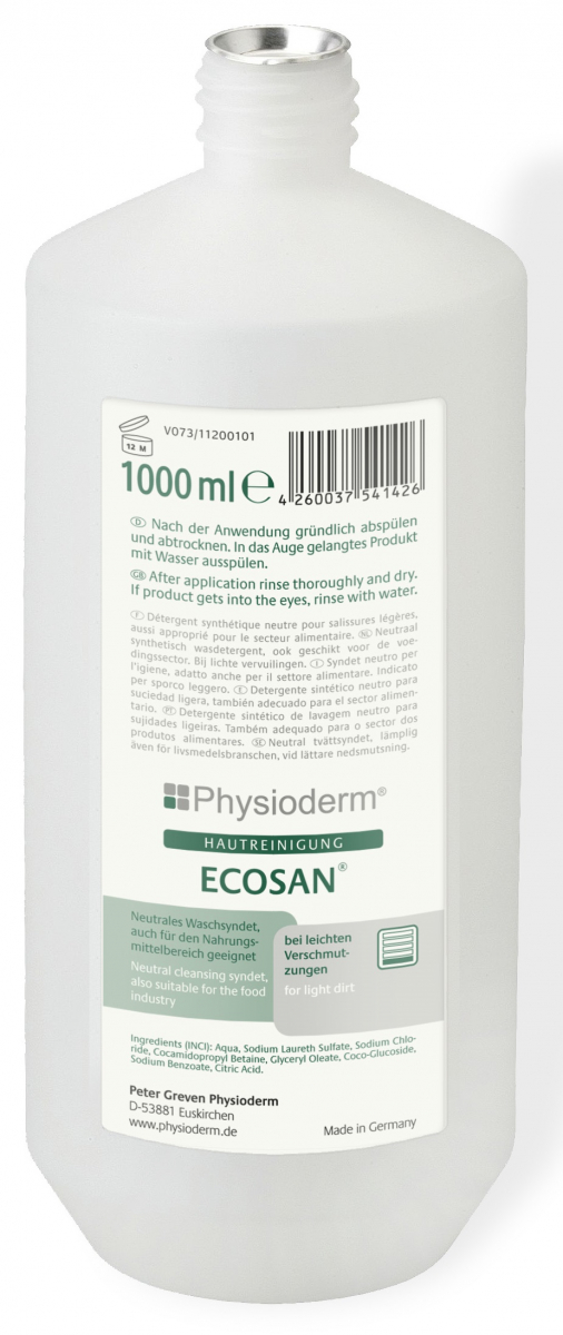 GREVEN-Hygiene, HAUTREINIGUNG, `Ecosan`, 1000 ml Rundflasche