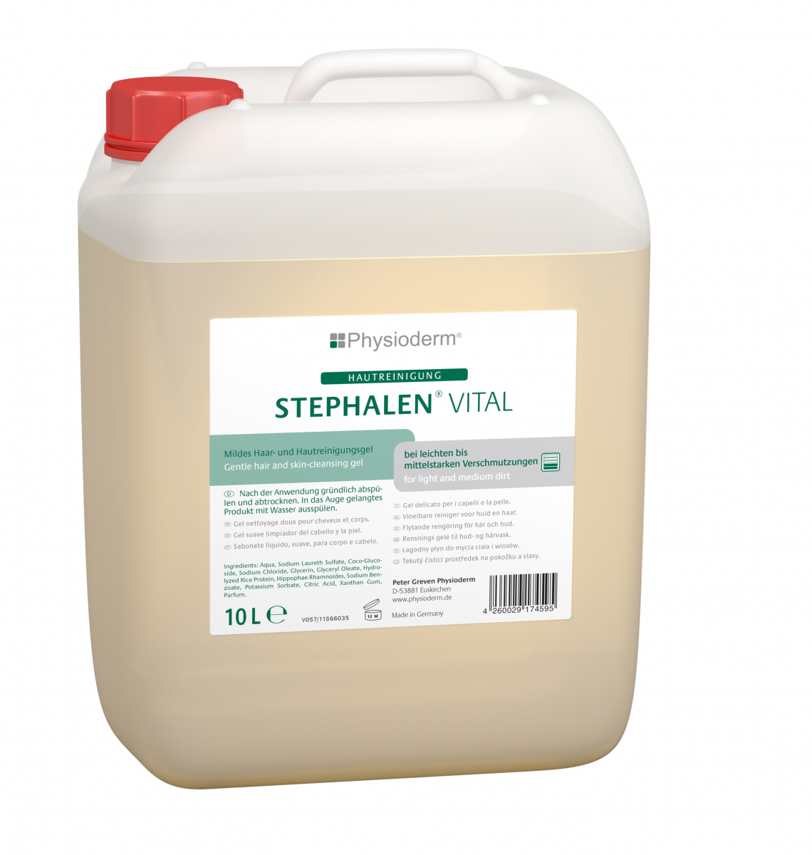 GREVEN-Hygiene, HAUTREINIGUNG, `Stephalen Vital`, 10 L Kanister