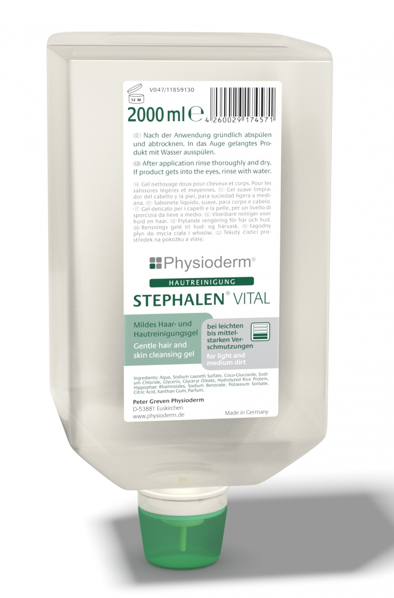 GREVEN-Hygiene, HAUTREINIGUNG, `Stephalen Vital`, 2000 ml Faltflasche