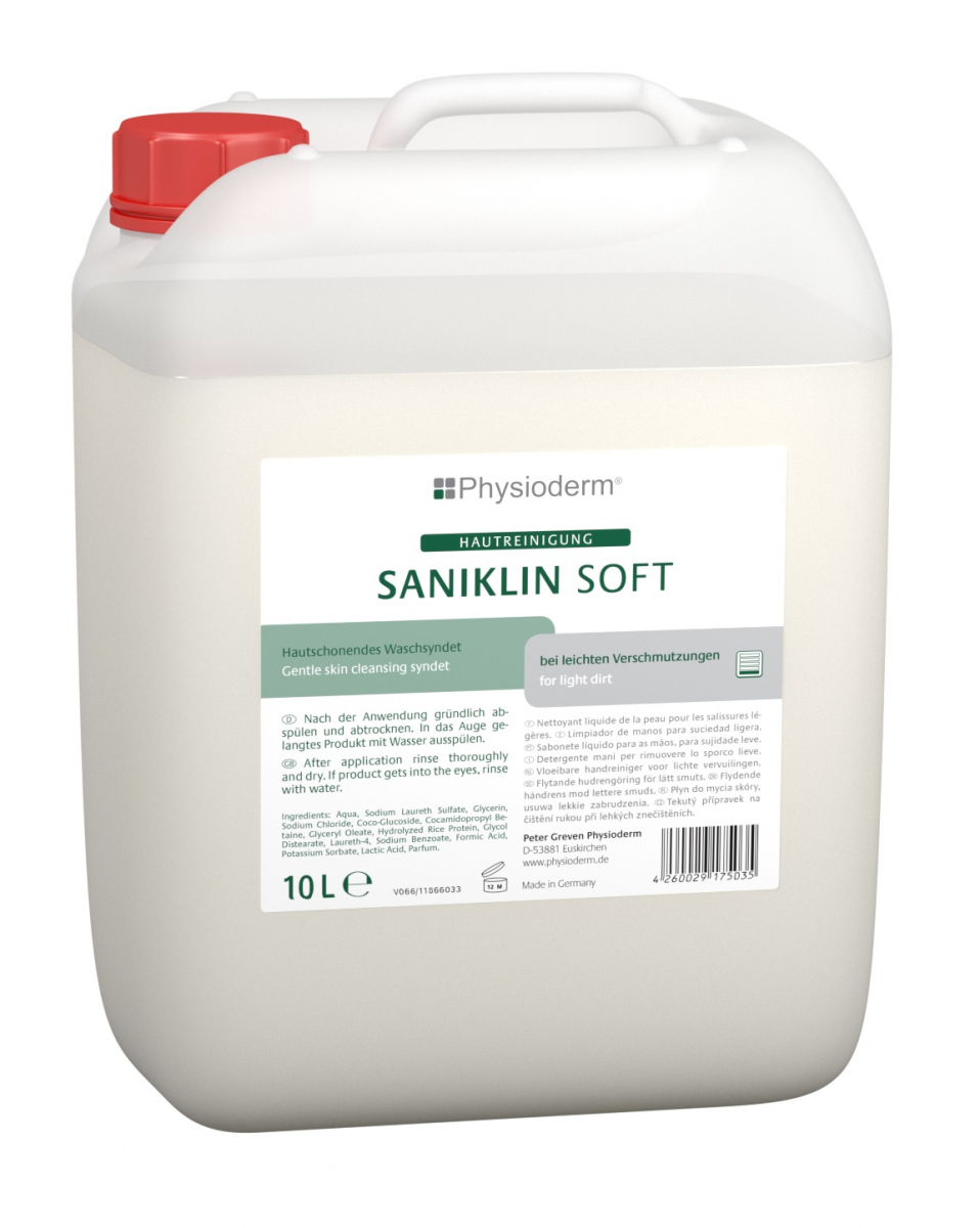 GREVEN-Hygiene, HAUTREINIGUNG, `Saniklin Soft`, 10 L Kanister