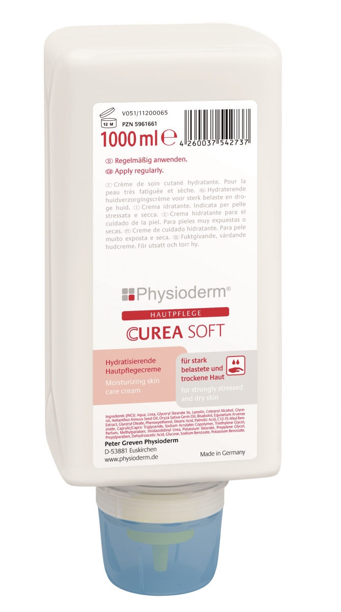 GREVEN-Hygiene, Hautpflege-Lotion, Curea soft`, 1000 ml Faltflasche