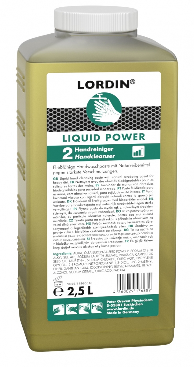 GREVEN-Hygiene, HAUTREINIGUNG, `Lordin Liquid Power`, 2500 ml Hartflasche