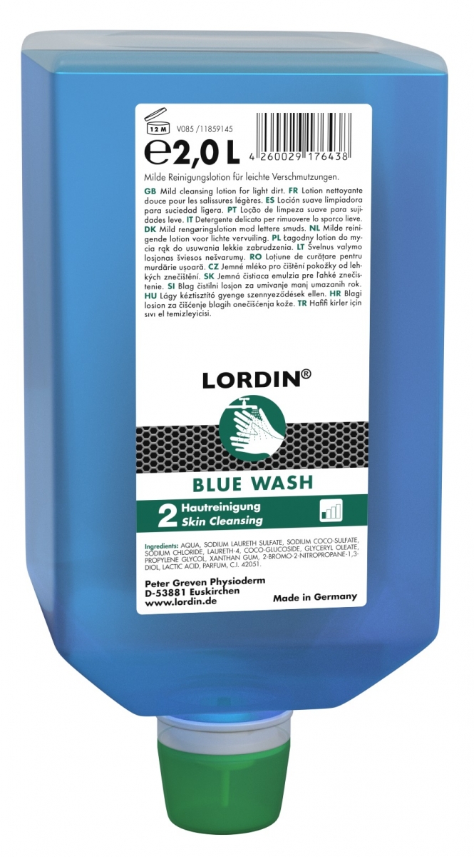 GREVEN-Hygiene, HAUTREINIGUNG, `Lordin Blue Wash`, 2000 ml Varioflasche