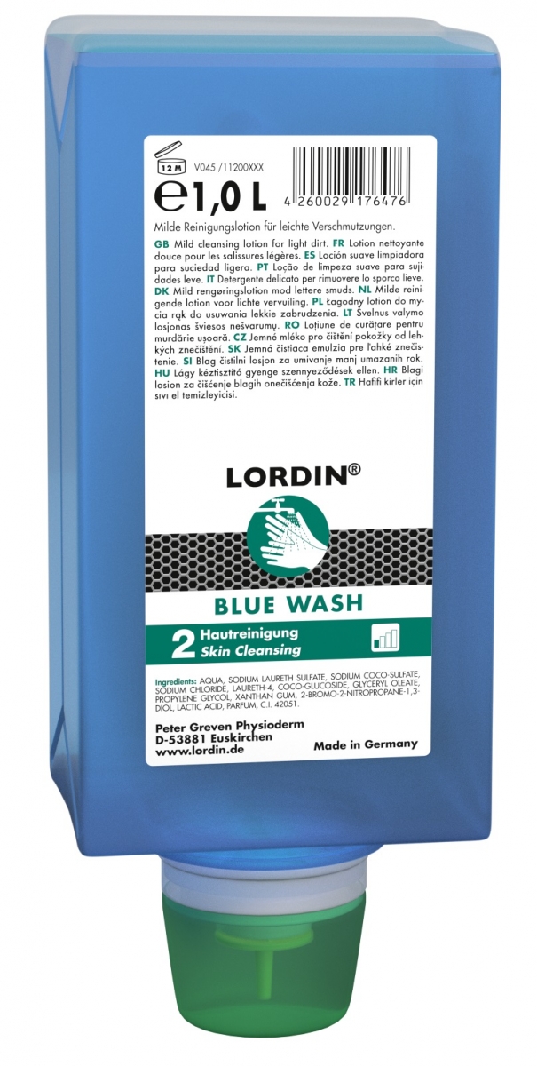 GREVEN-Hygiene, HAUTREINIGUNG, `Lordin Blue Wash`, 1000 ml Varioflasche