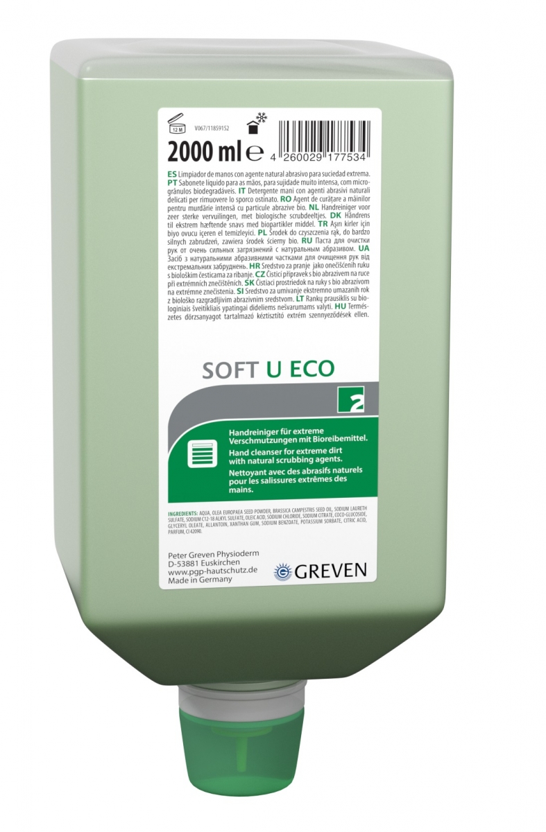 GREVEN-Hygiene, REINIGUNGSLOTION, `GREVEN-Hygiene, soft U ECO`, 2000 ml Varioflasche
