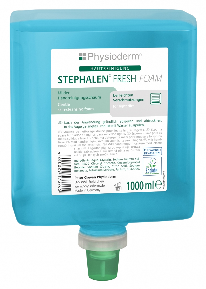 GREVEN-Hygiene, HAUTREINIGUNG, `Stephalen Fresh Foam`, 1000 ml Neptuneflasche