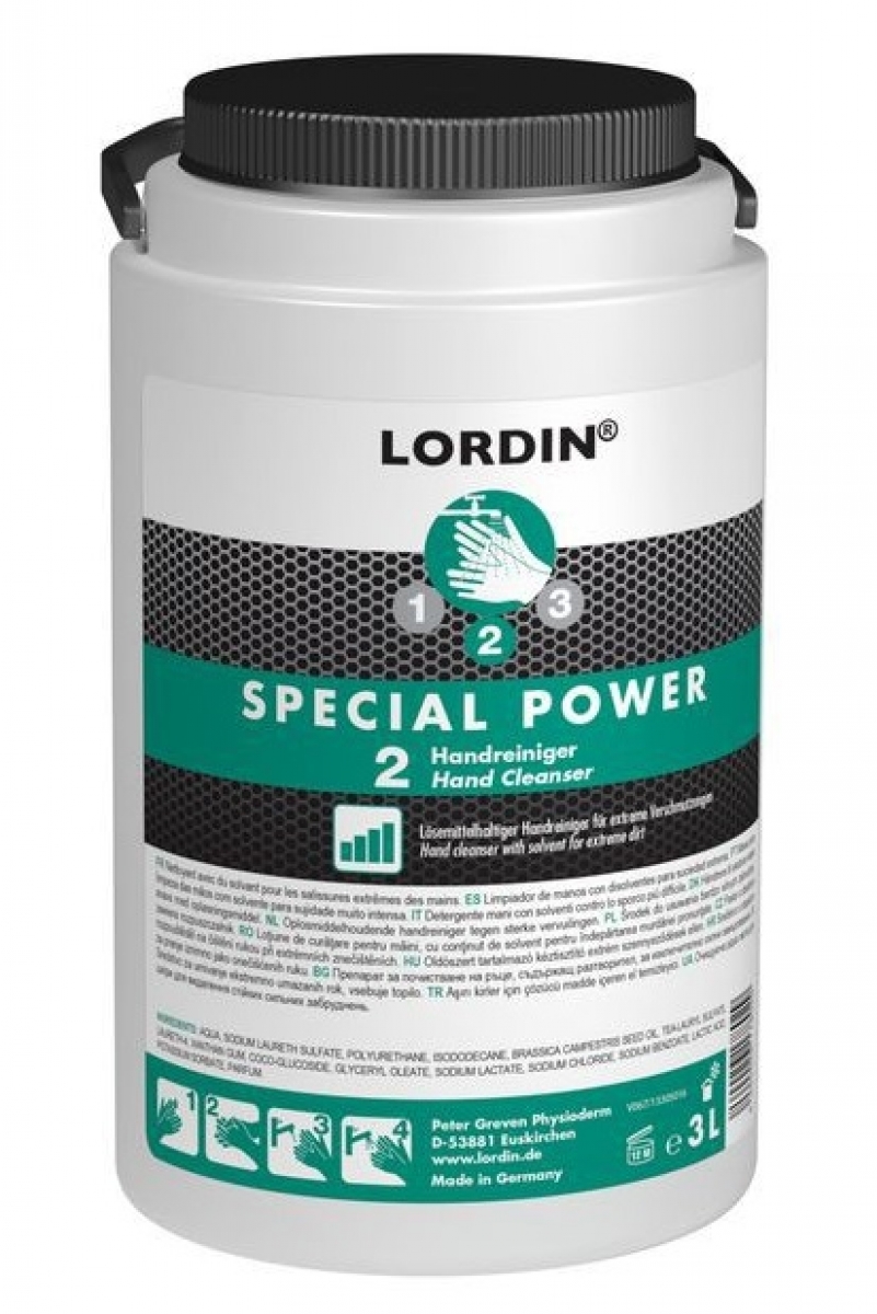 GREVEN-Hygiene, HAUTREINIGUNG, `Lordin Special Power`, 3 Liter PE-Dose