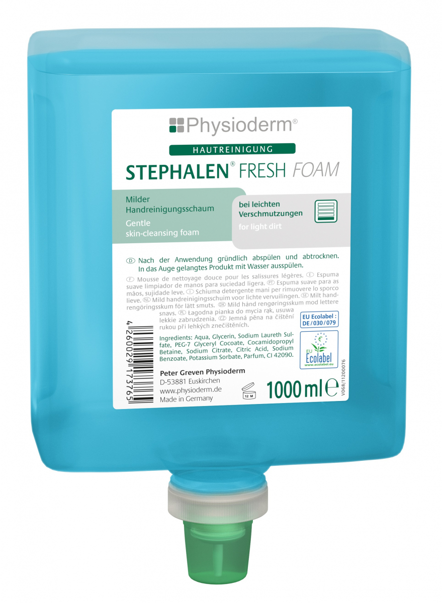 GREVEN-Hygiene, HAUTREINIGUNG, `Stephalen Fresh Foam`, 1000 ml Neptuneflasche