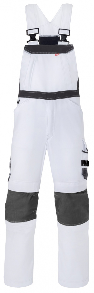 HAVEP-Latzhose, 260 g/m², weiß/charcoal grau