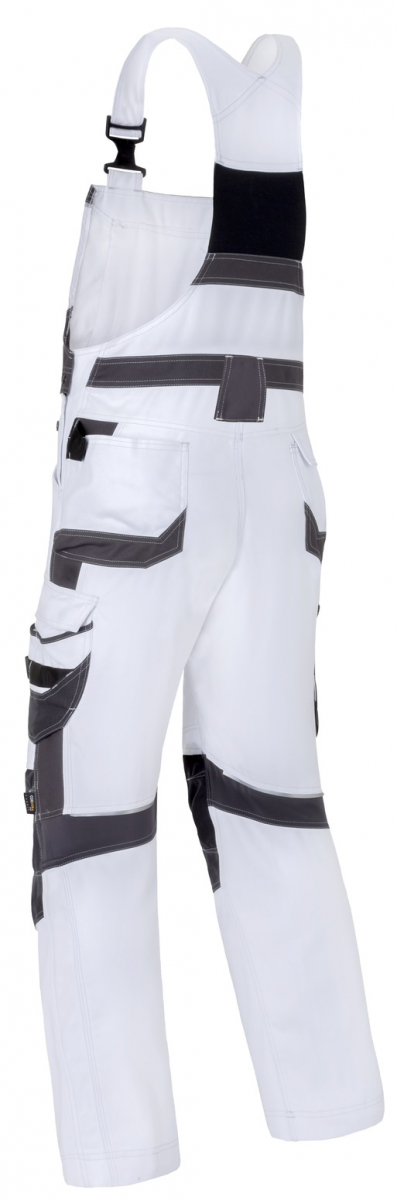 HAVEP-Latzhose, 260 g/m², weiß/charcoal grau