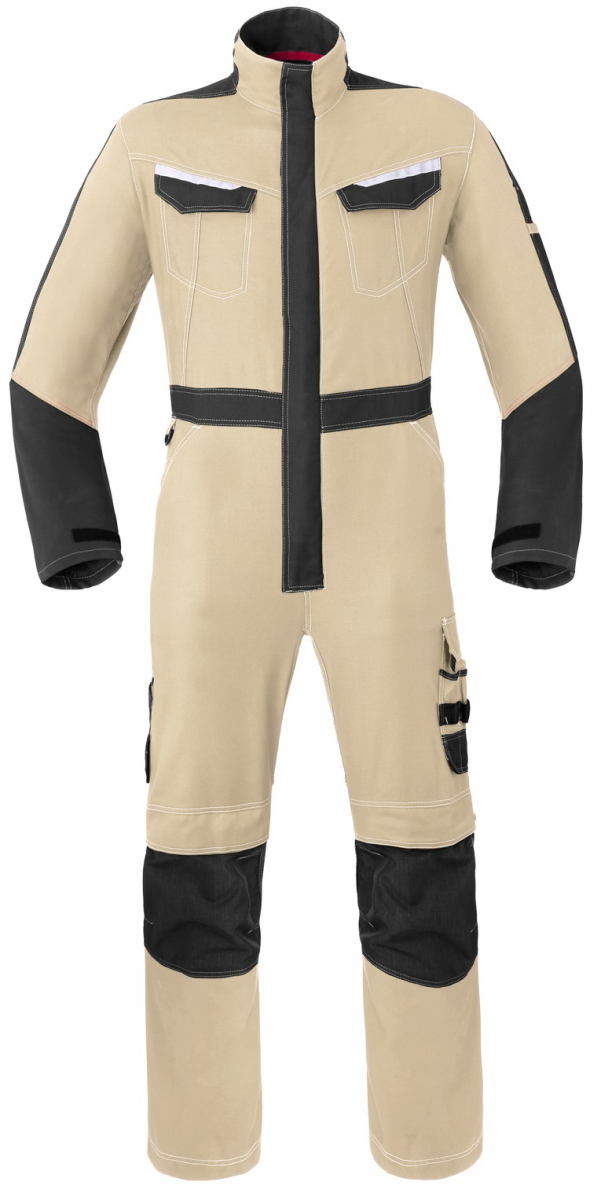 HAVEP-Overall, 260 g/m², sand/kohlengrau