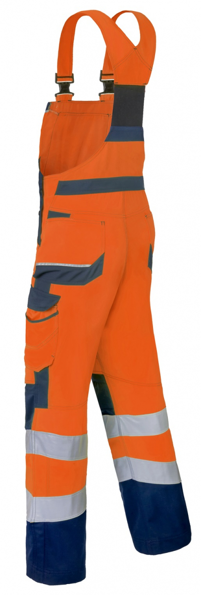 HAVEP-Warnschutz-Latzhose, 290 g/m², fluor-orange/marine