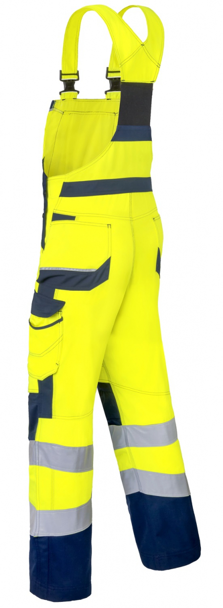 HAVEP-Warnschutz-Latzhose, 290 g/m, fluor-gelb/marine