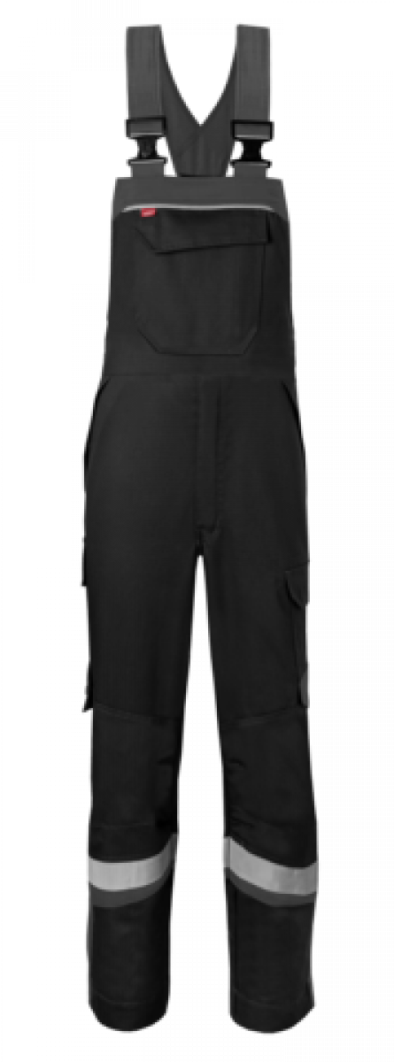 HAVEP-5safety Image +, Schweißer-Latzhose, Reflexstreifen, schwarz/kohlengrau