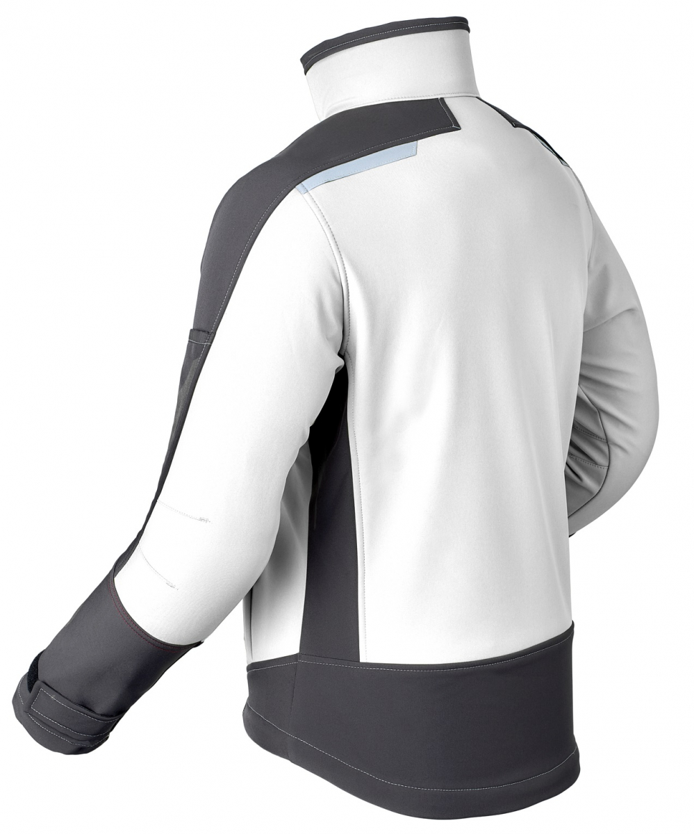 HAVEP-Softshell-Jacke, 320 g/m², weiß/charcoal-grau