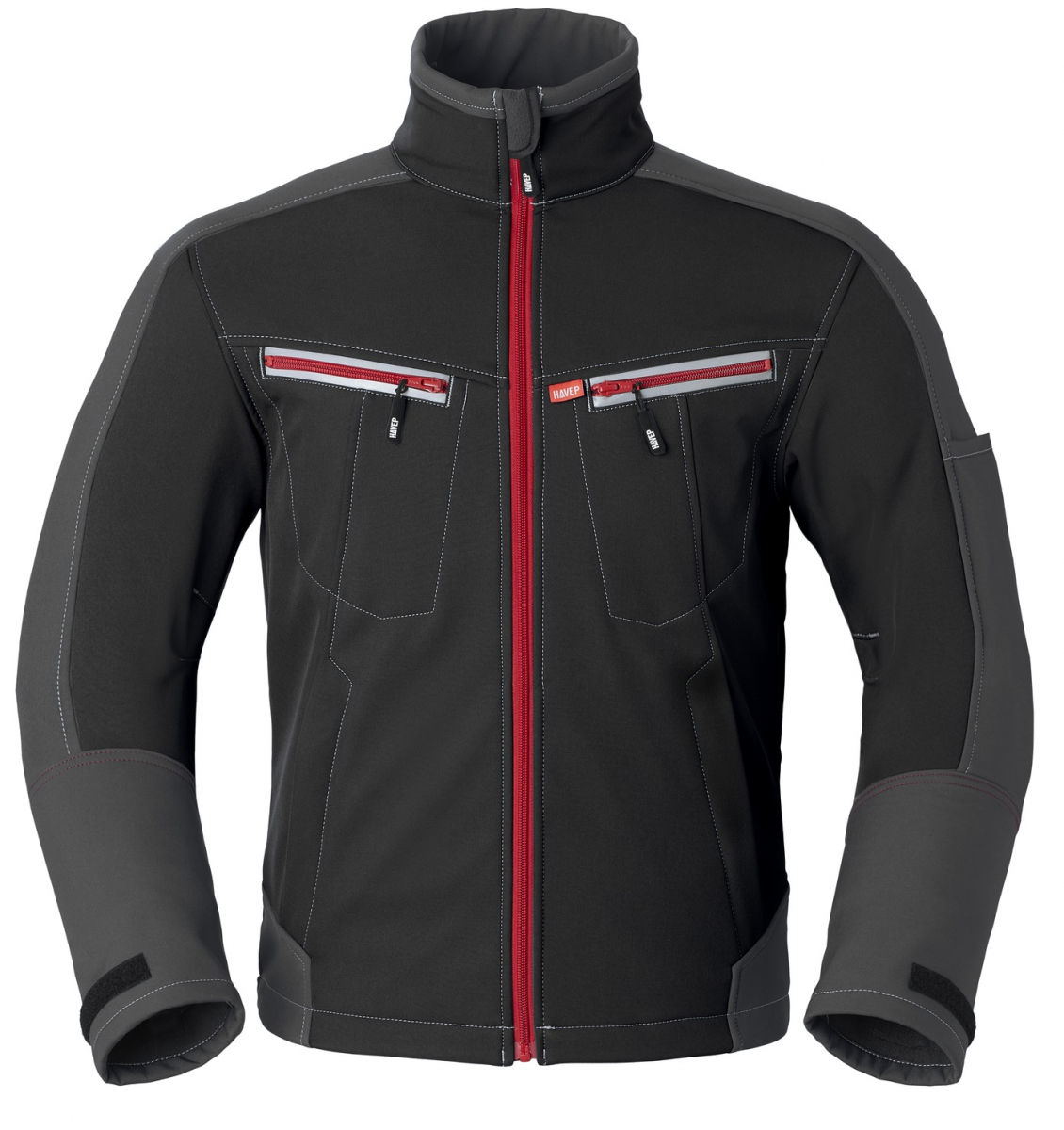 HAVEP-Softshell-Jacke, 320 g/m, schwarz/kohlengrau