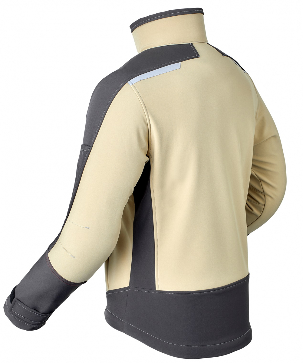 HAVEP-Softshell-Jacke, 320 g/m², sand/kohlengrau