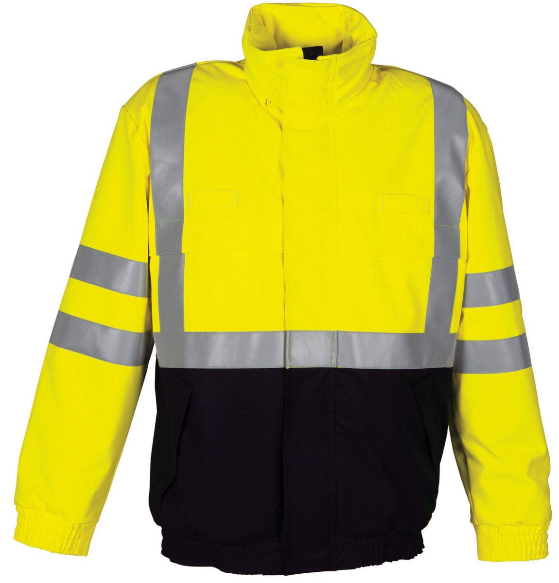HAVEP-Warnschutz-Piloten-Jacke, 320 g/m², marine/fluor-gelb