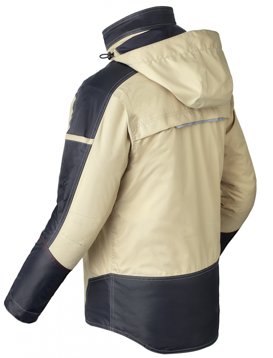 HAVEP-Parka, 195 g/m², sand/kohlengrau