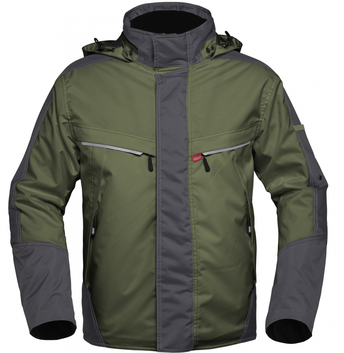 HAVEP-Parka, 195 g/m², waldgrün/kohlengrau