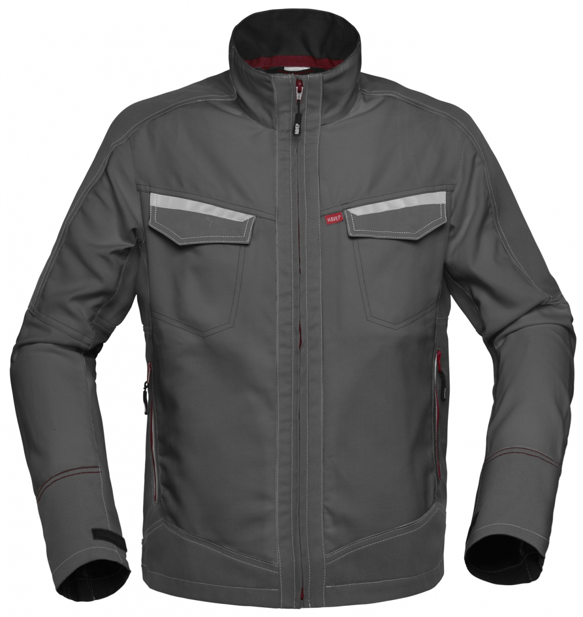HAVEP-Langjacke, 260 g/m², kohlengrau