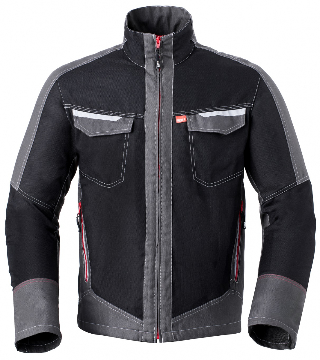HAVEP-Langjacke, 260 g/m², schwarz/kohlengrau