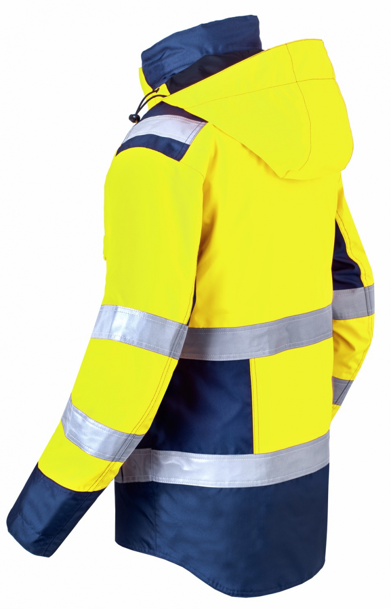 HAVEP-Warnschutz-Parka, 195 g/m², leuchtgelb/marine