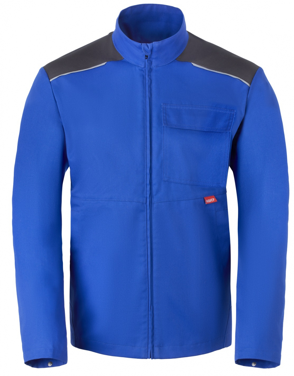 HAVEP-Shift, Langjacke, reflektierende Akzente, kornblau/kohlengrau