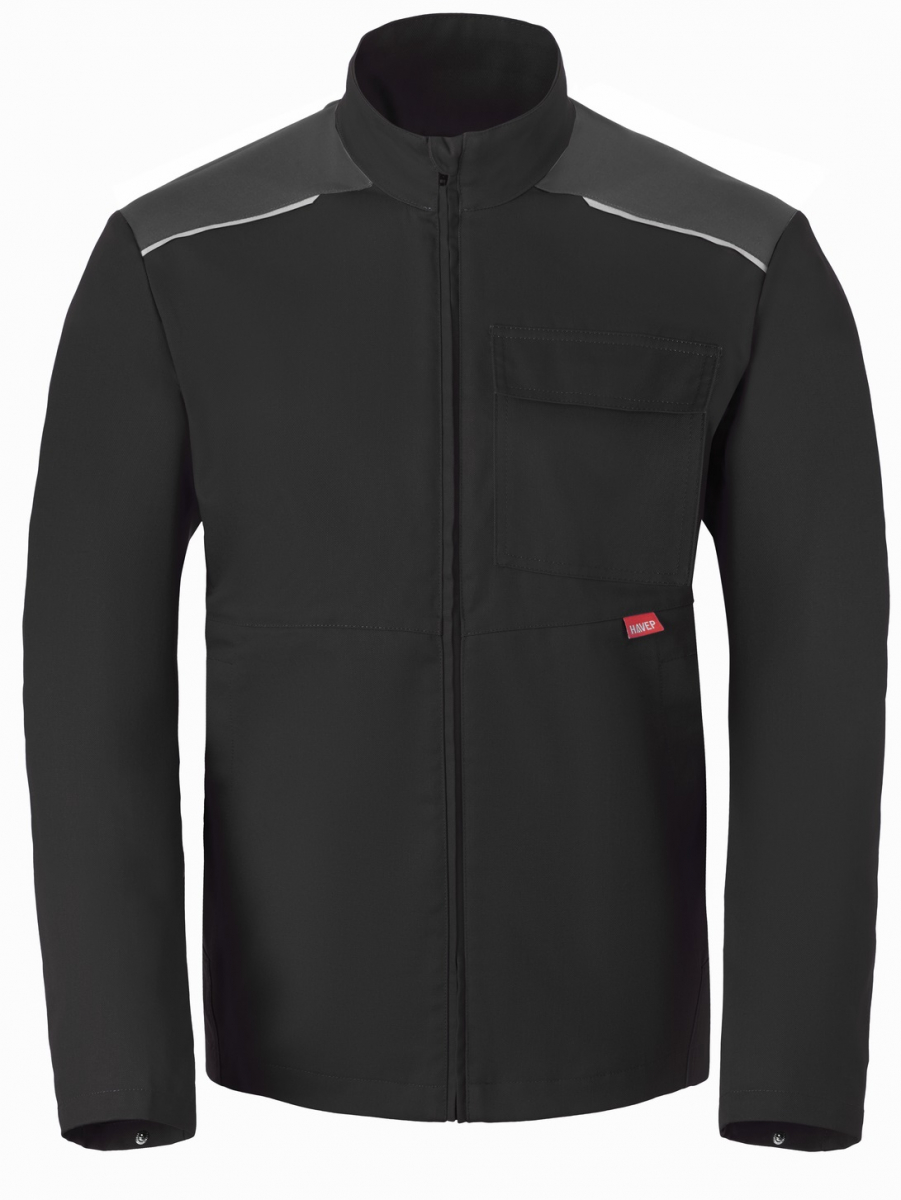 HAVEP-Shift, Langjacke, reflektierende Akzente, schwarz/kohlengrau
