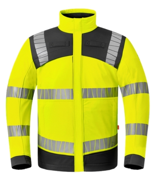 HAVEP- Warnschutz-Softshelljacke, Multiprotector+, warngelb/charcoal