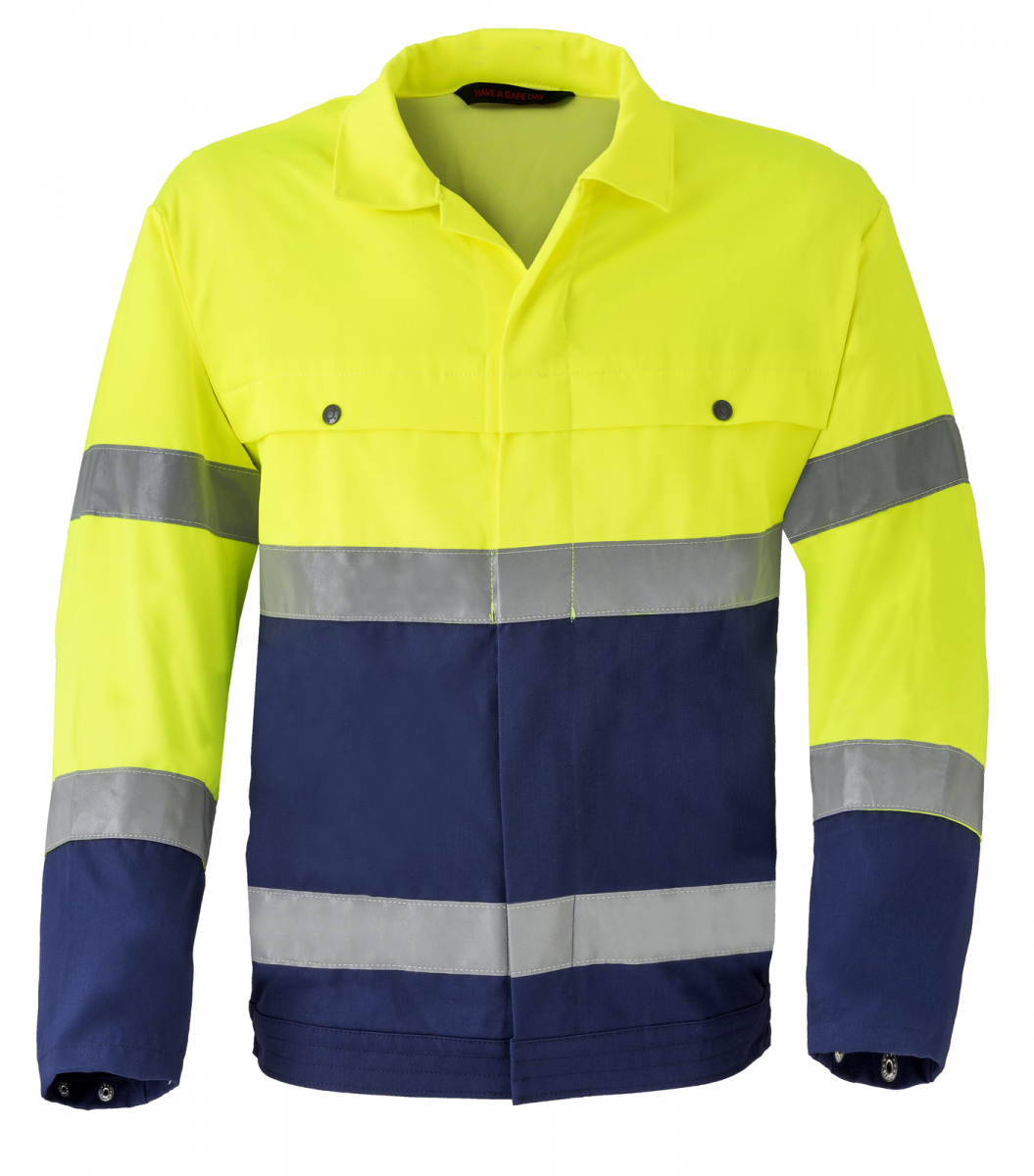 HAVEP-Warnschutz-Blousonjacke, 290 g/m, fluor-gelb/marine