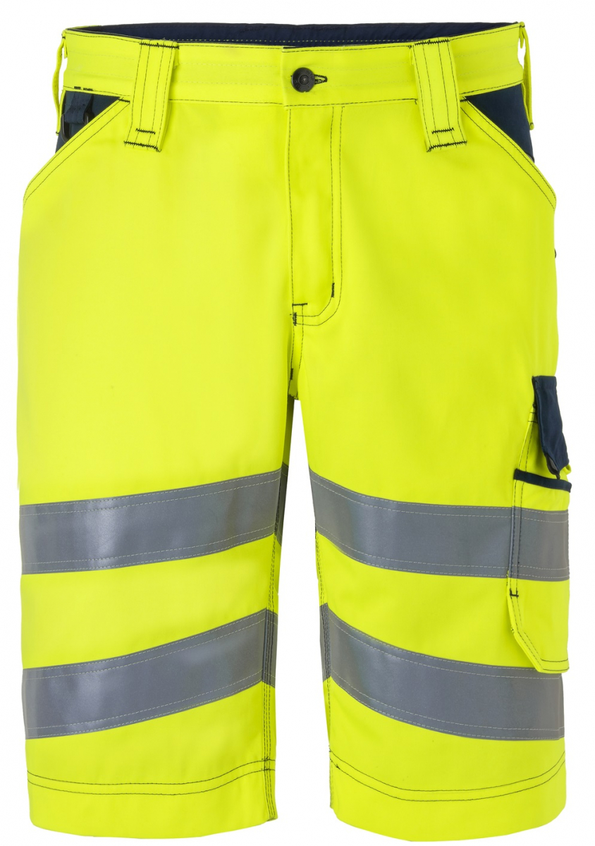 HAVEP-Warnschutz-Bermuda, 290 g/m, fluor-gelb/marine