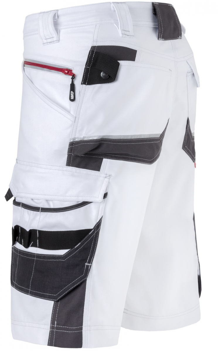 HAVEP-Bermuda, 260 g/m², weiß/charcoal grau