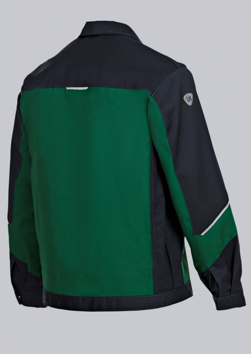 BP-Workwear, Arbeits-Berufs-Bund-Jacke, Blouson mittelgrün/schwarz