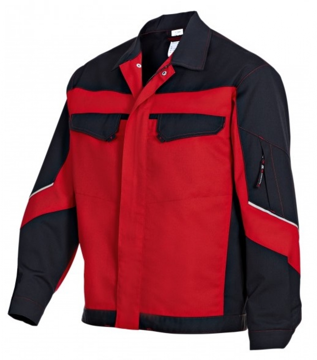 BP-Workwear, Arbeits-Berufs-Bund-Jacke, Blouson rot/schwarz