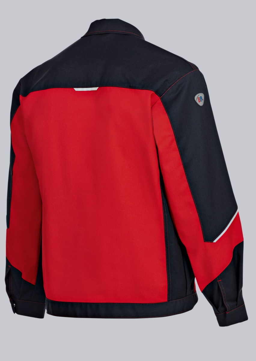 BP-Workwear, Arbeits-Berufs-Bund-Jacke, Blouson rot/schwarz