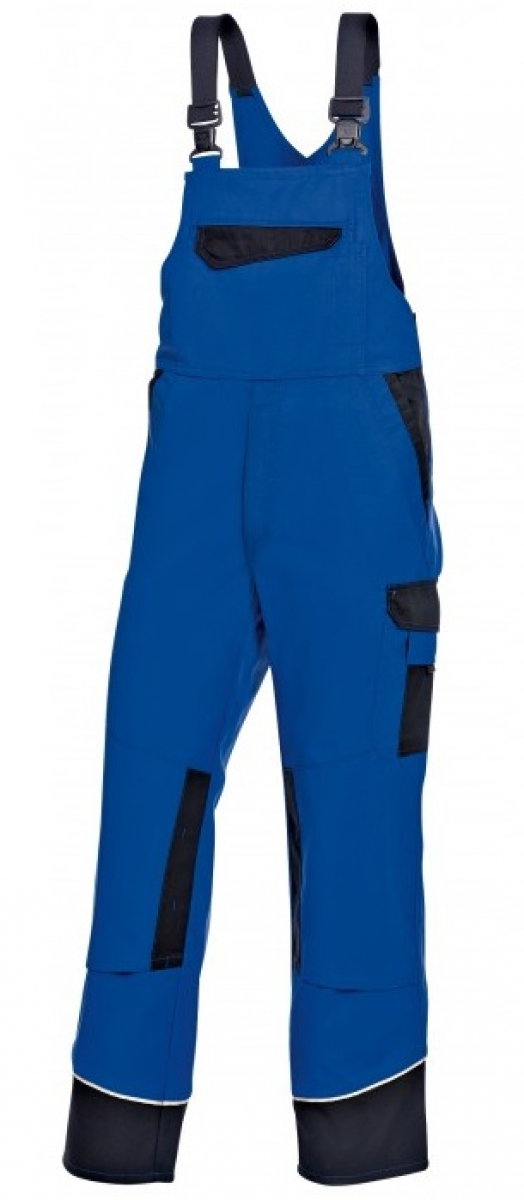 BP-Workwear, Arbeits-Berufs-Latz-Hose, königsblau/schwarz