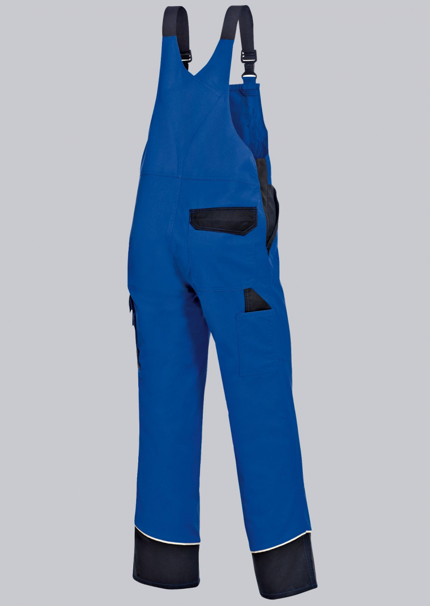 BP-Workwear, Arbeits-Berufs-Latz-Hose, königsblau/schwarz