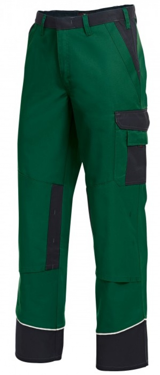 BP-Workwear, Arbeits-Berufs-Bund-Hose, mittelgrün/schwarz