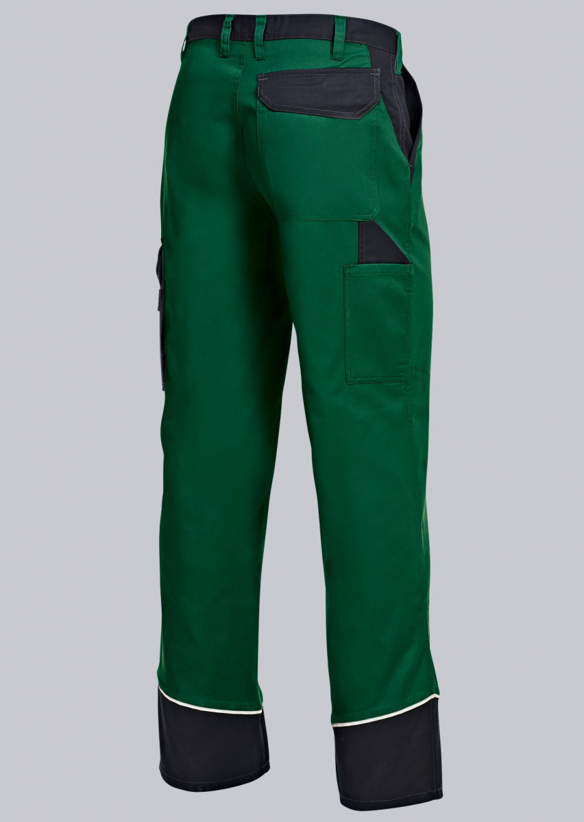 BP-Workwear, Arbeits-Berufs-Bund-Hose, mittelgrün/schwarz