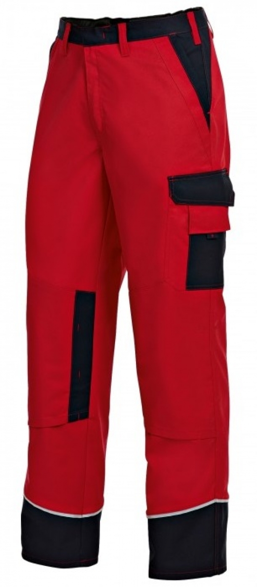 BP-Workwear, Arbeits-Berufs-Bund-Hose, rot/schwarz