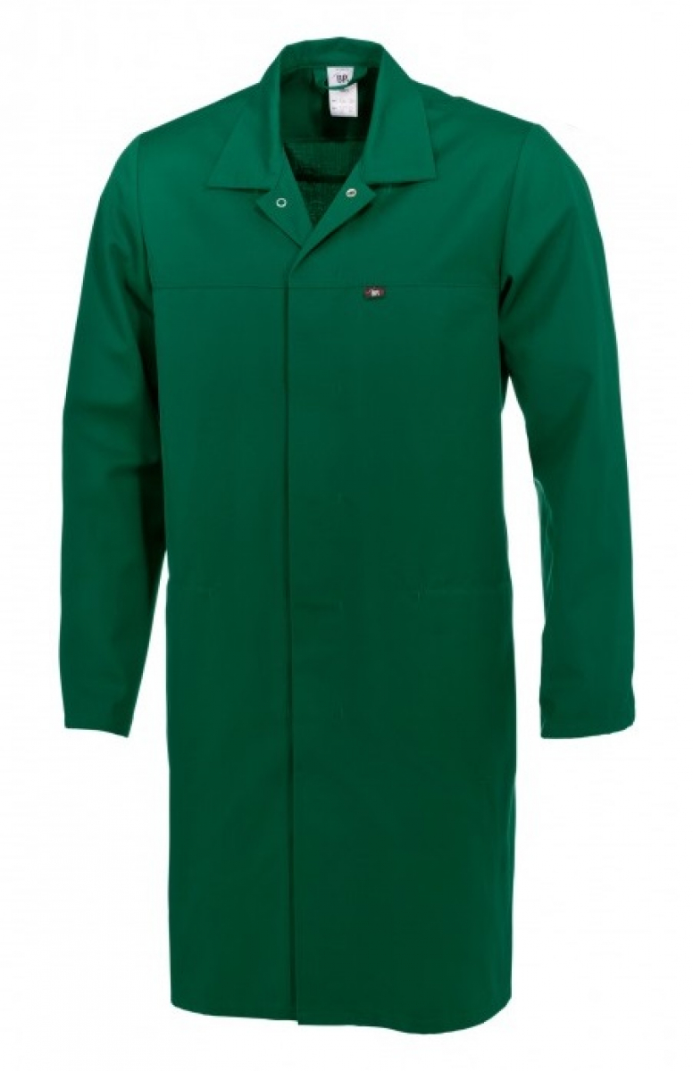 BP-Workwear, Hygiene, Food-Arbeits-Berufs-Mantel, HACCP-Bekleidung, ca. 210g/m², mittelgrün