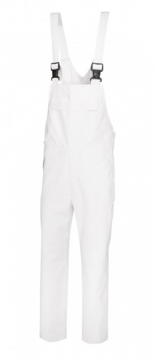 BP-Workwear, Hygiene, Food-Arbeits-Berufs-Funktions-Latz-Hose, HACCP-Bekleidung, weiß