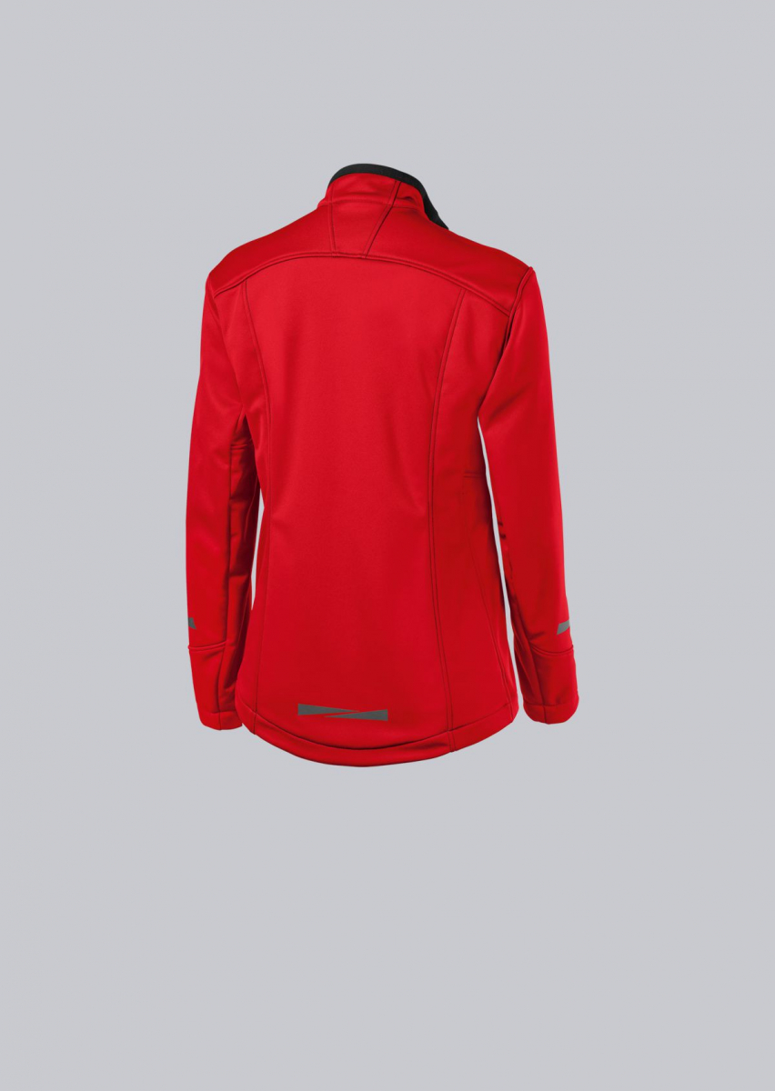 BP-Workwear, Damen-Softshelljacke, 255 g/m², rot