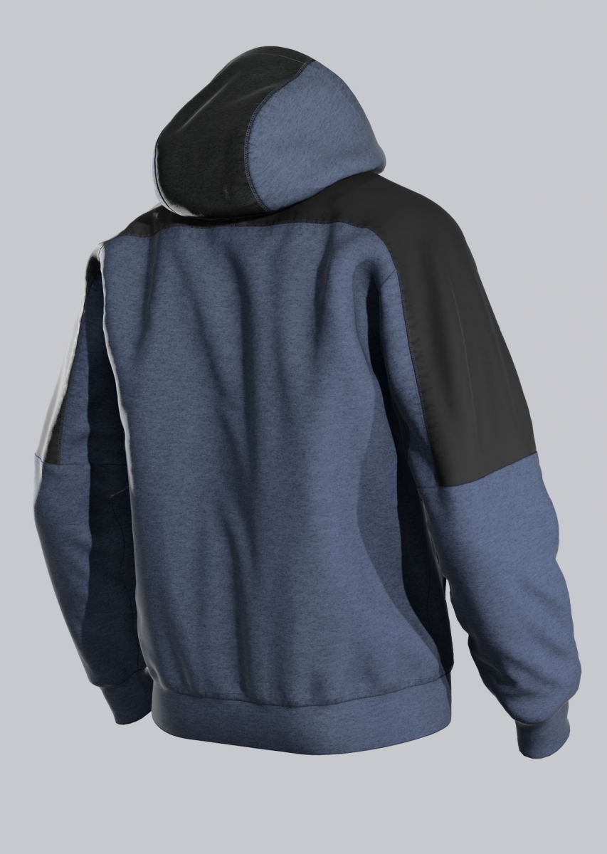 BP- SWEATSHIRT, mit Kapuze, langarm, Farbe: nachtblau/schwarz
