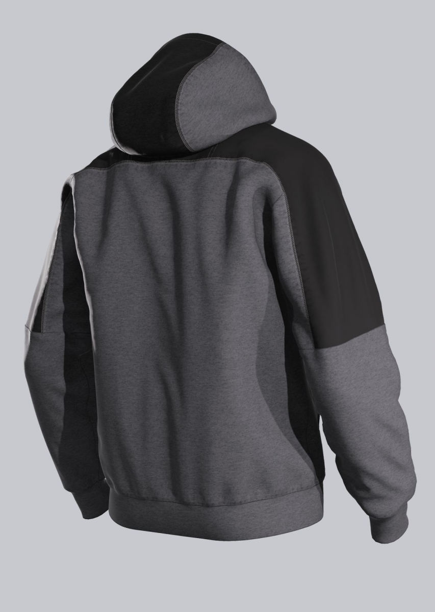 BP- SWEATSHIRT, mit Kapuze, langarm, Farbe: anthrazit/schwarz