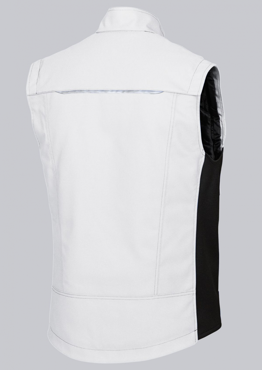 BP-Workwear, Kälte-Schutz, Thermo-Arbeits-Weste, weiß/dunkelgrau